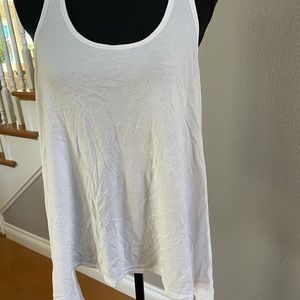 EXPRESS White tank T-shirt size L